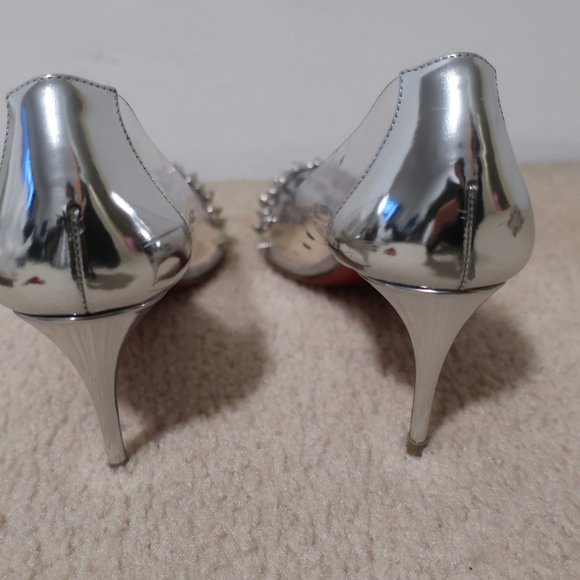 CHRISTIAN LOUBOUTIN COLLACLOU 70 PVC/SPECCHIO SIZE 37 - Picture 16 of 16
